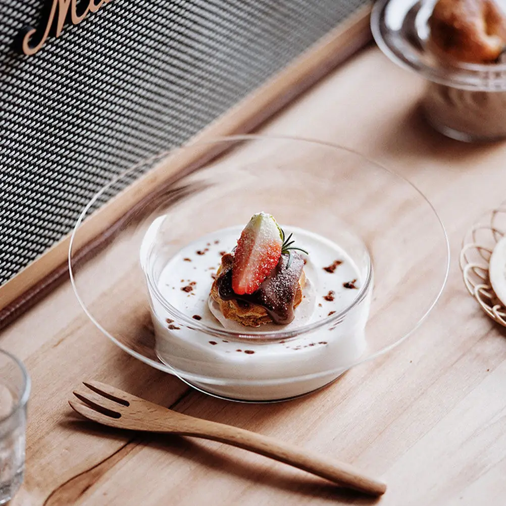 

2 шт. Элегантные стеклянные десертные чаши/контейнеры для салатов для домашней кухни, многофункциональные сервировочные чаши для сладостей, йогурта и фруктов