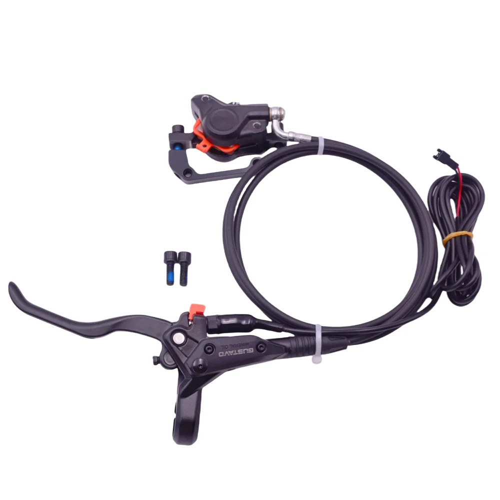 GUSTAVO E-bike Brakes Disc Hydraulic Brake SM / 2PIN Plug Electric Scooter Folding Mountain Bike Power Off
