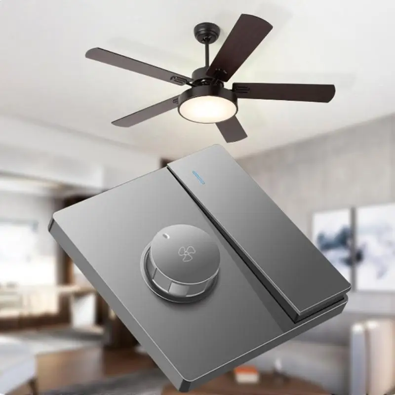 U0DE 220V ユニバーサル調整天井ファン速度制御速度アジャスタースイッチ付き