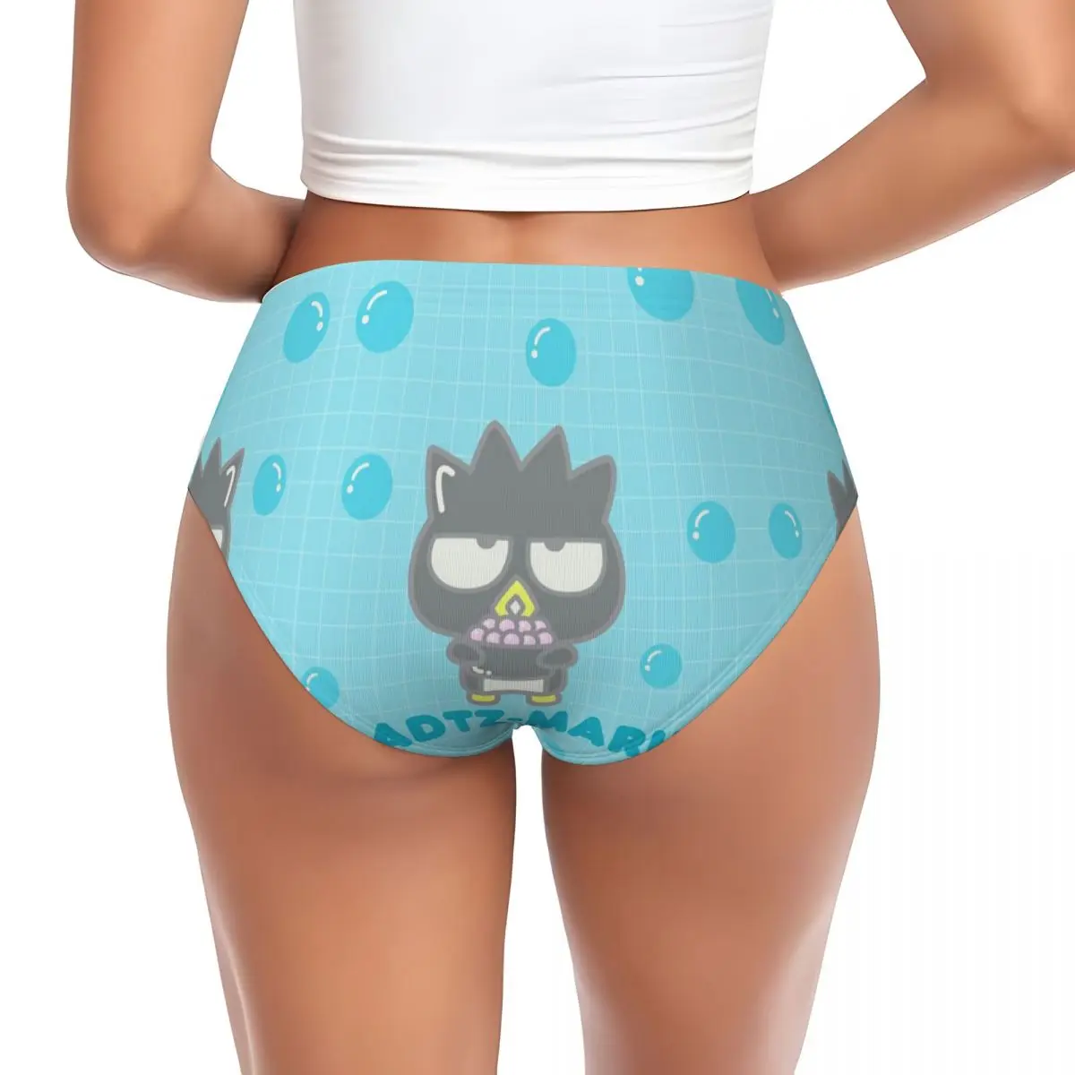 Custom Women's Bad Badtz Maru Xo Cartoon Panties Comfort Briefs Underwear