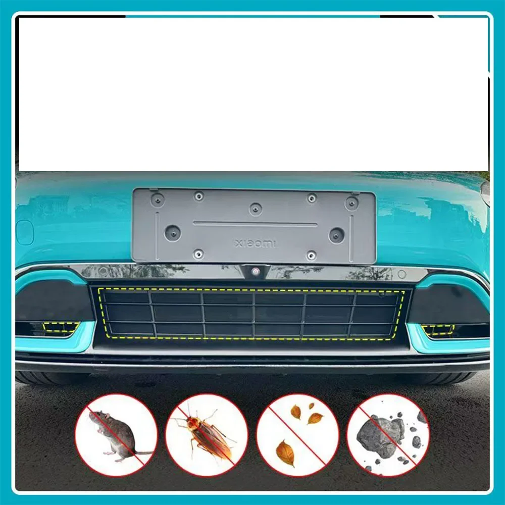 High-quality three-piece auto parts set for xiaomi su7 front grille insect-proof net dust-proof box net 2022-2023