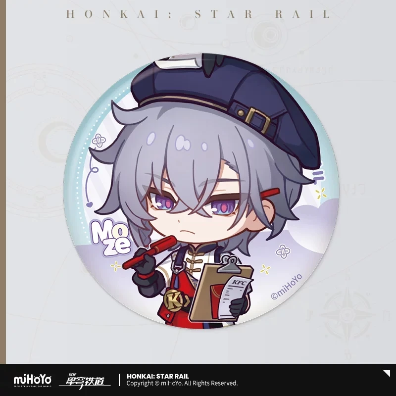 Official miHoYo Honkai: StarRail Authentic “Delicious Treats” Series Merchandise: Chibi-Style Tin Badges, Accessories, and Gifts