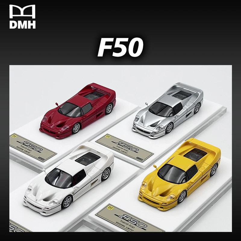 DMH In Stock 1:64 F50 Coupe Resin Diorama Car Model Collection Toys