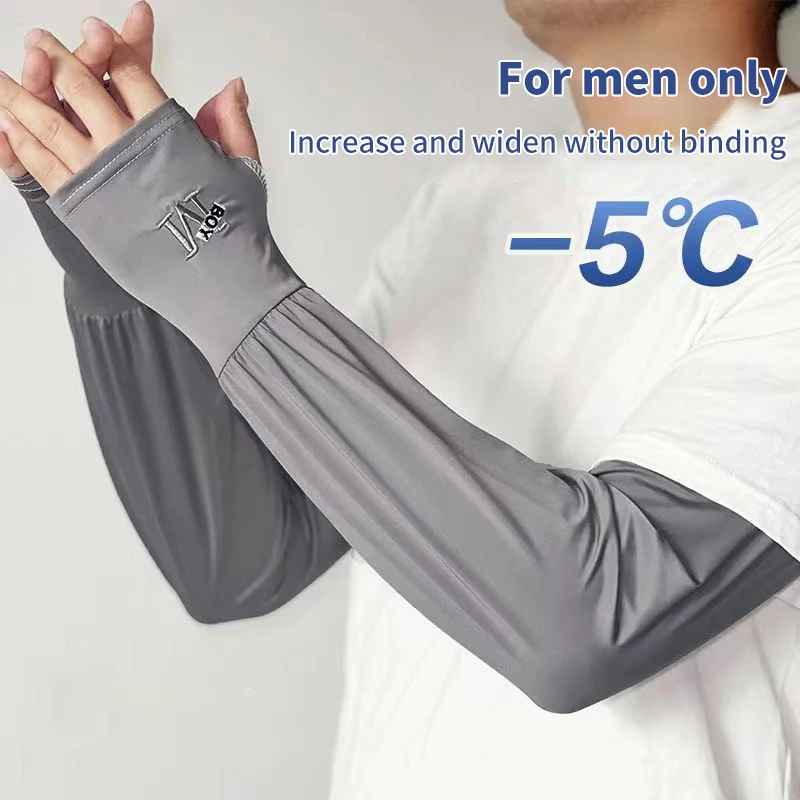 novas-mangas-de-protecao-solar-masculinas-de-verao-anti-uv-em-seda-gelada-luvas-de-ciclismo-respiraveis-em-seda-gelada