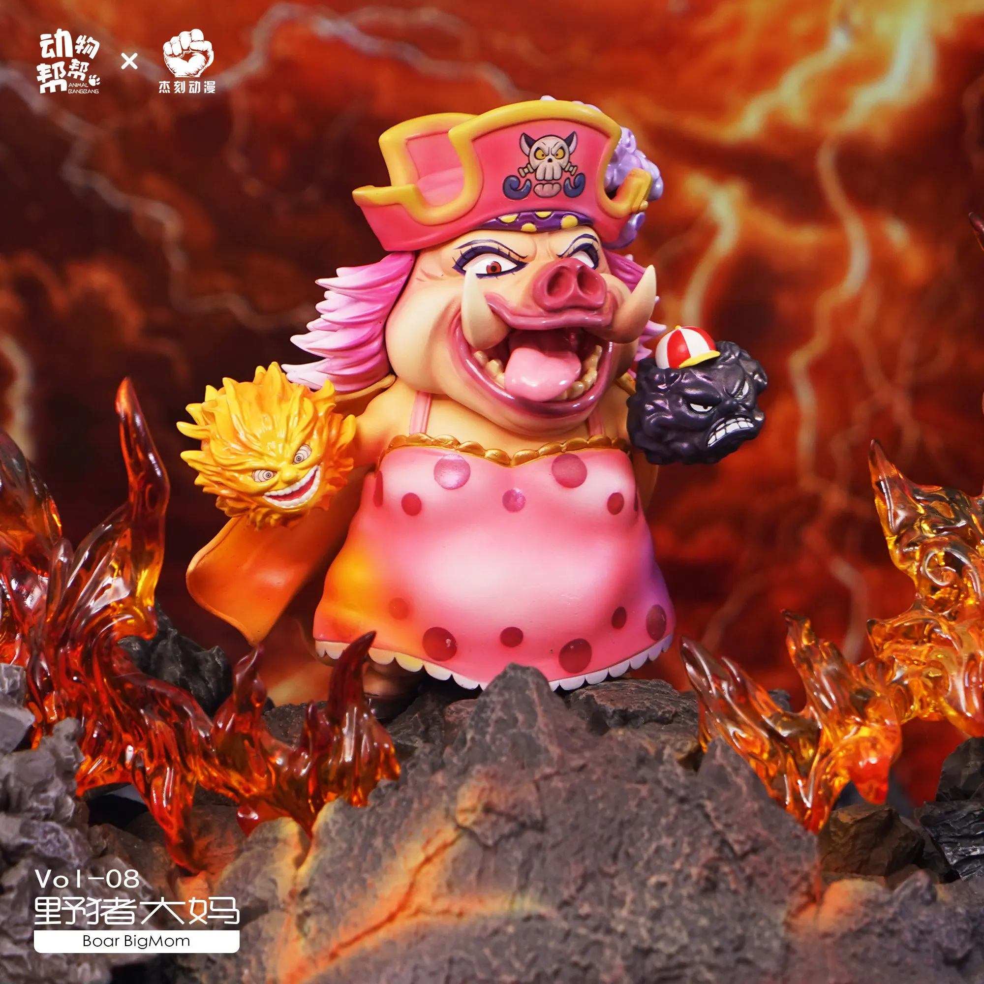 Animal Cos One Piece Serie Welle 3 Trendiges Spielzeug Kaido Drachen-Wildschwein Big Mom Fan-Gemachte Figur Ausstellungsstück Geschenk