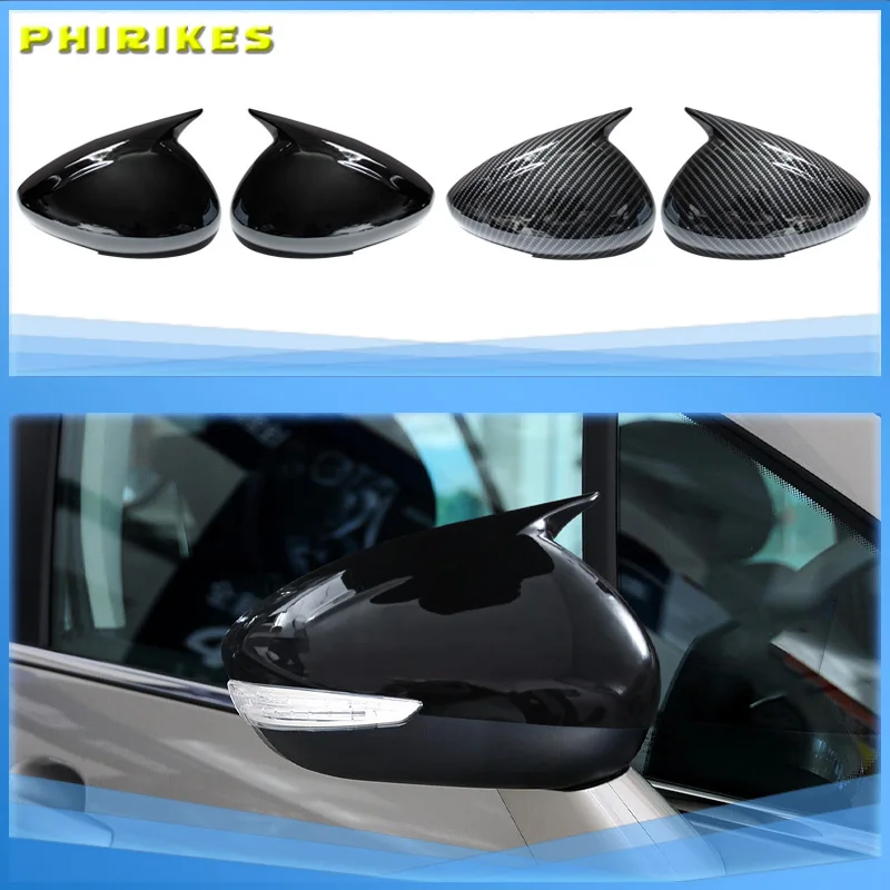 

Черные/углеродные чехлы на боковые зеркала заднего вида для Peugeot 408 2013, сменные колпачки на зеркала