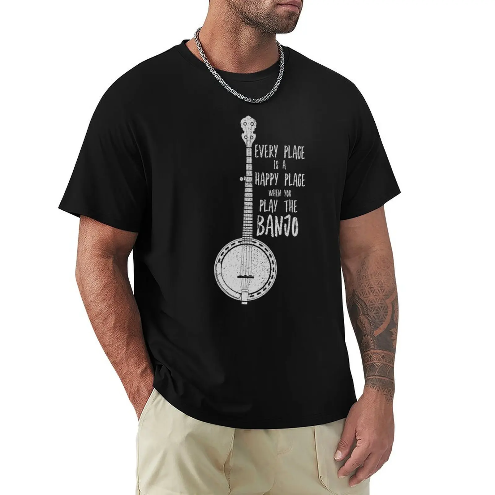 Funny Banjo Shirt - Folk Bluegrass Newgrass Rock T-Shirt Summer Holiday T-Shirt