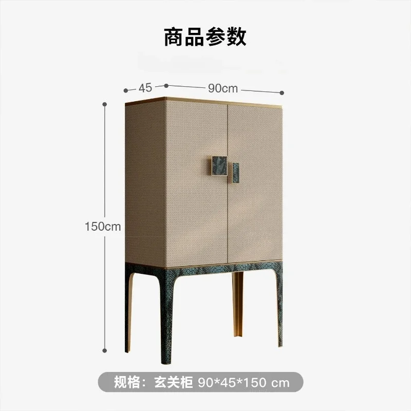 Premium light luxury wine cabinet dining side cabinet, Italian mansion large flat floor bedroom living room entrance
