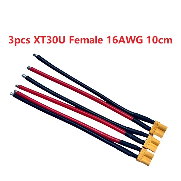 XT30U XT30 Stecker und Buchse mit 100 mm 16 AWG Drahtkabel für QuadcopterRC Starrflügel-Lipo-Akku FPV-Drohnenladegerät