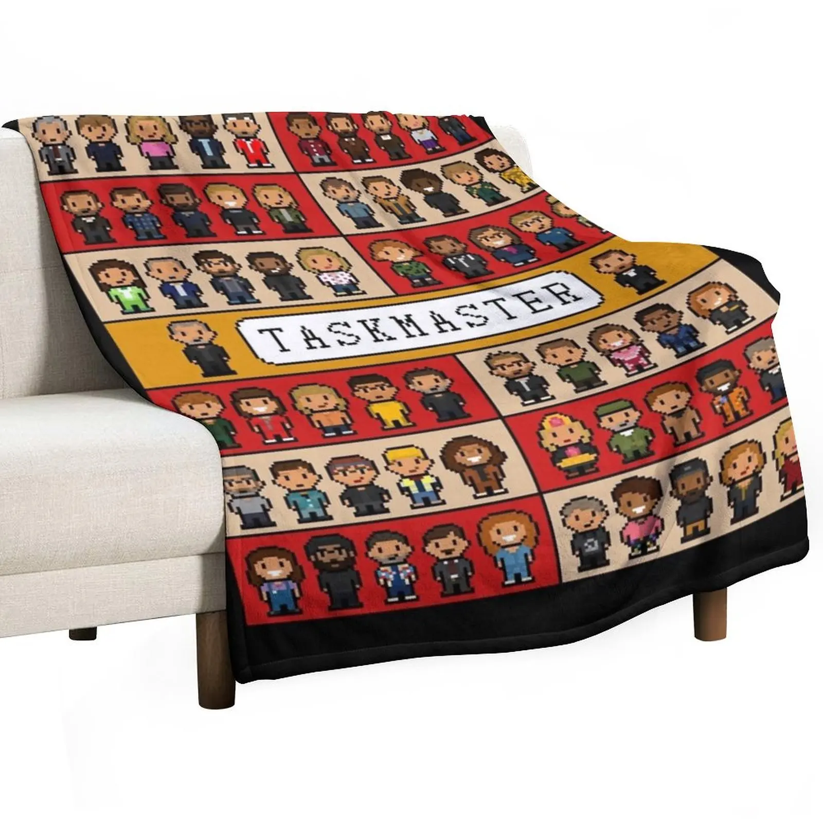 

Pixel Art Taskmaster display. Essential Throw Blanket Plaid on the sofa Personalized Gift Sofa for babies Blankets
