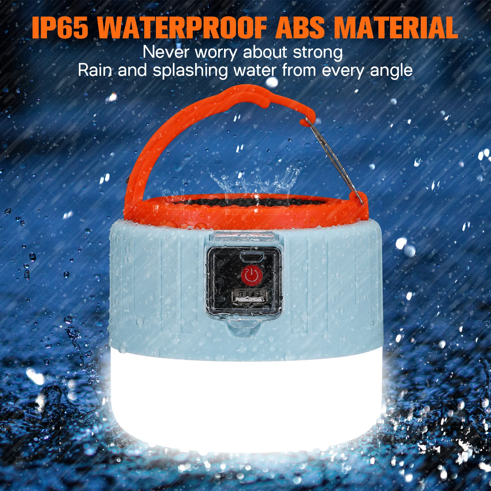 Solar Tent Light Rechargeable Camping Lantern Portable Usb Solar Powered Outdoor Emergency Led Lamp Garden Hiking Climbing