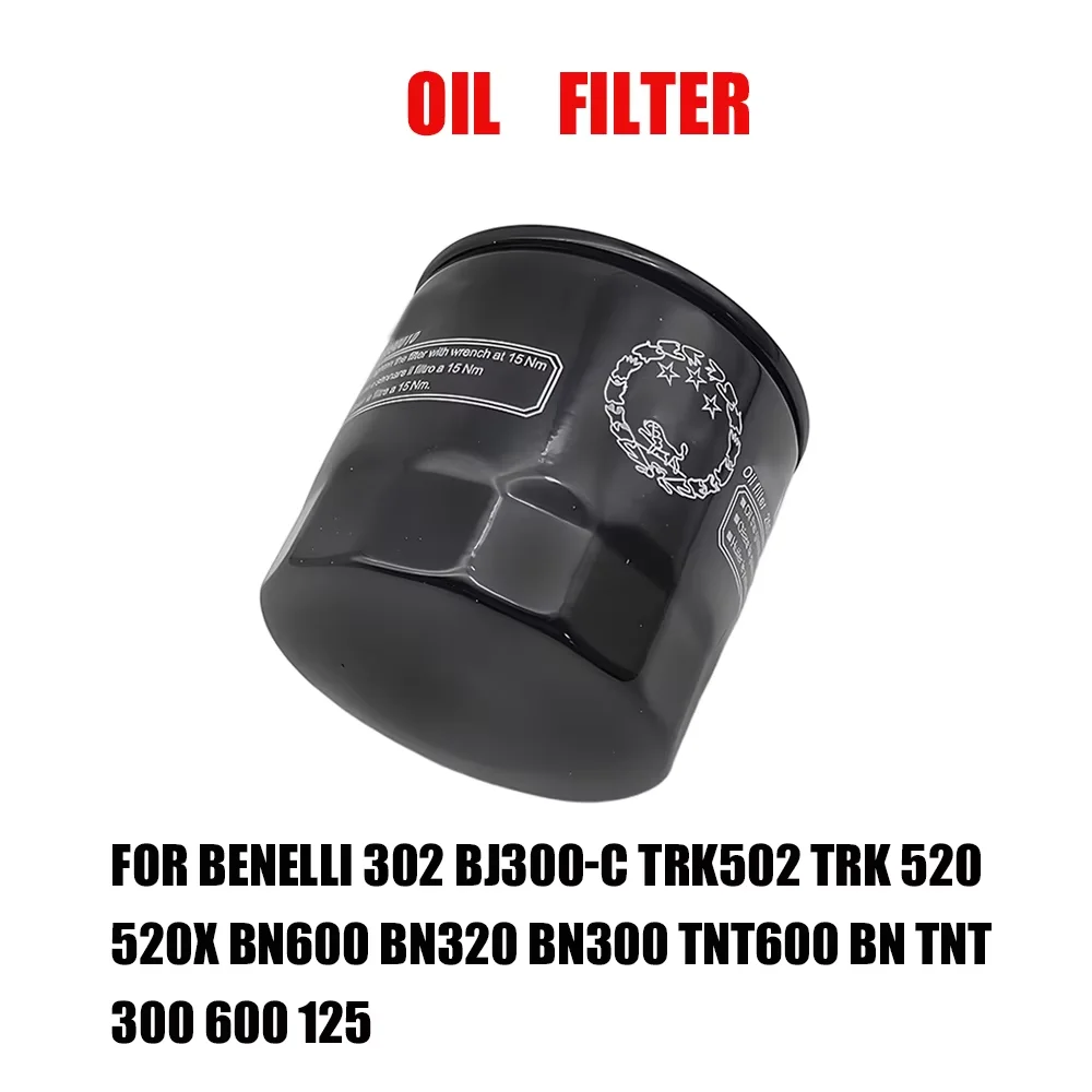 

For Benelli 302 BJ300-C TRK502 TRK 520 520X BN600 BN320 BN300 TNT600 BN TNT 300 600 125 Oil Filter Accessories