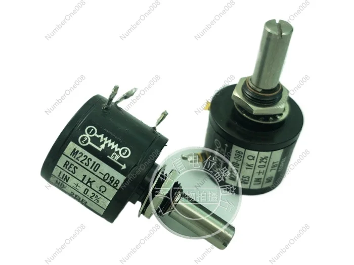 Used M22S10 1KΩ Potentiometer for Embroidery Machines, Multi-Turn Wirewound ±0.2% Adjustable Resistor