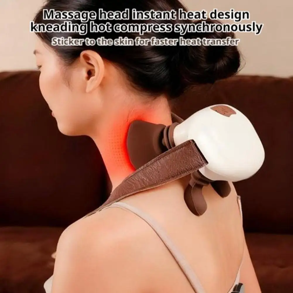 

Mini Electric Neck and Shoulder Muscle Massager Wireless Shoulder and Back Kneading Massage Neck Masajeador Relax Body Care