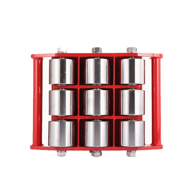 Heavy Duty Warehouse Transport 5tons 8t Hand Platform Straight Tank Cargo Trolley Skates