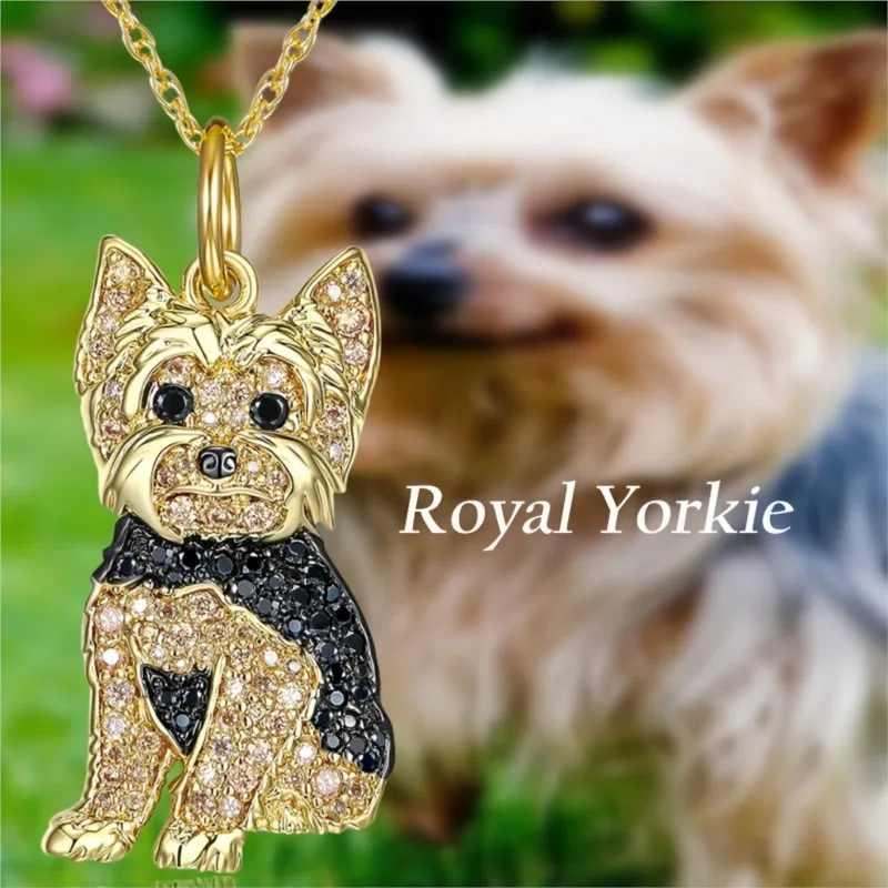 Exquisite Lovely Royal York Pendant Necklace for Women Children Cute Pet Puppy Birthday Gifts Jewelry Accessory