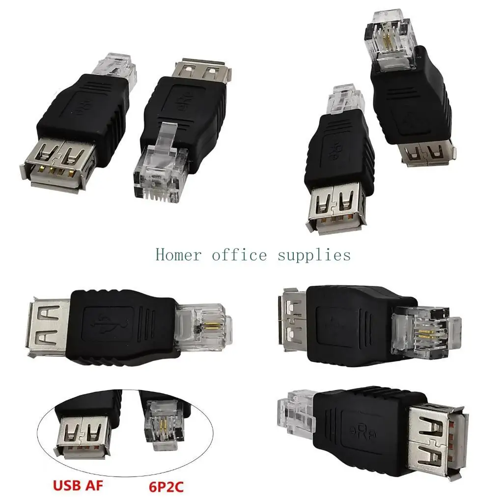 

K43B USB 2.0 to Rj11, USB A Female to Telephone 6P2C RJ11 Adapter Converter