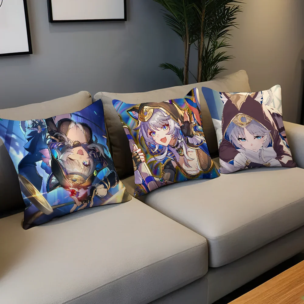 لعبة لطيف هونكاي ستار السكك الحديدية التشفير غطاء الوسادة مريحة لينة كيس وسادة ل أريكة غرفة المعيشة ديكور المنزل أغطية حماية