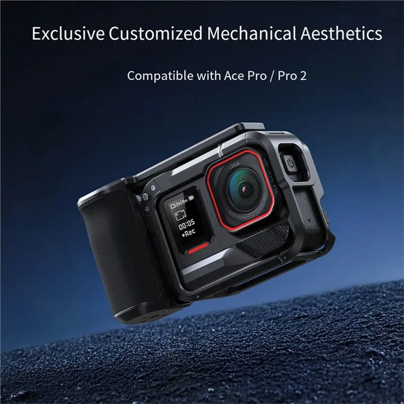 ABDE-Street Shot Aluminum Set For ACE PRO/ACE PRO2 Lightweight Aluminum Cage Protective Vlog Rig Mount