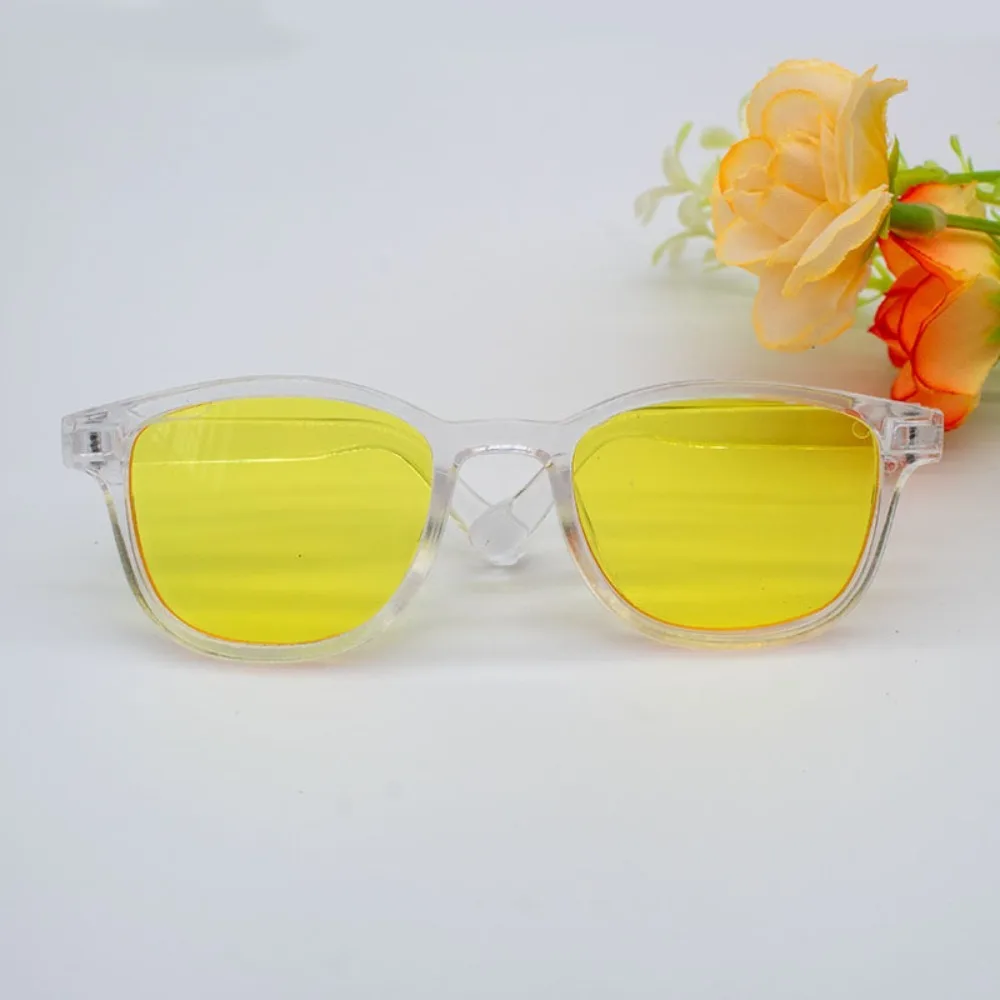 Mini Square Frame Gradient Lens Sunglasses For 15cm/20cm Cotton Doll Doll & Pet Shooting Decor Tiny Eyeglass Accessory