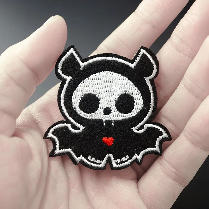 Ghost Size:5.2x5.3cm Badges Patch Jeans Bag Hat Clothes Apparel Sewing Decoration Applique Bagde Patches Accessories