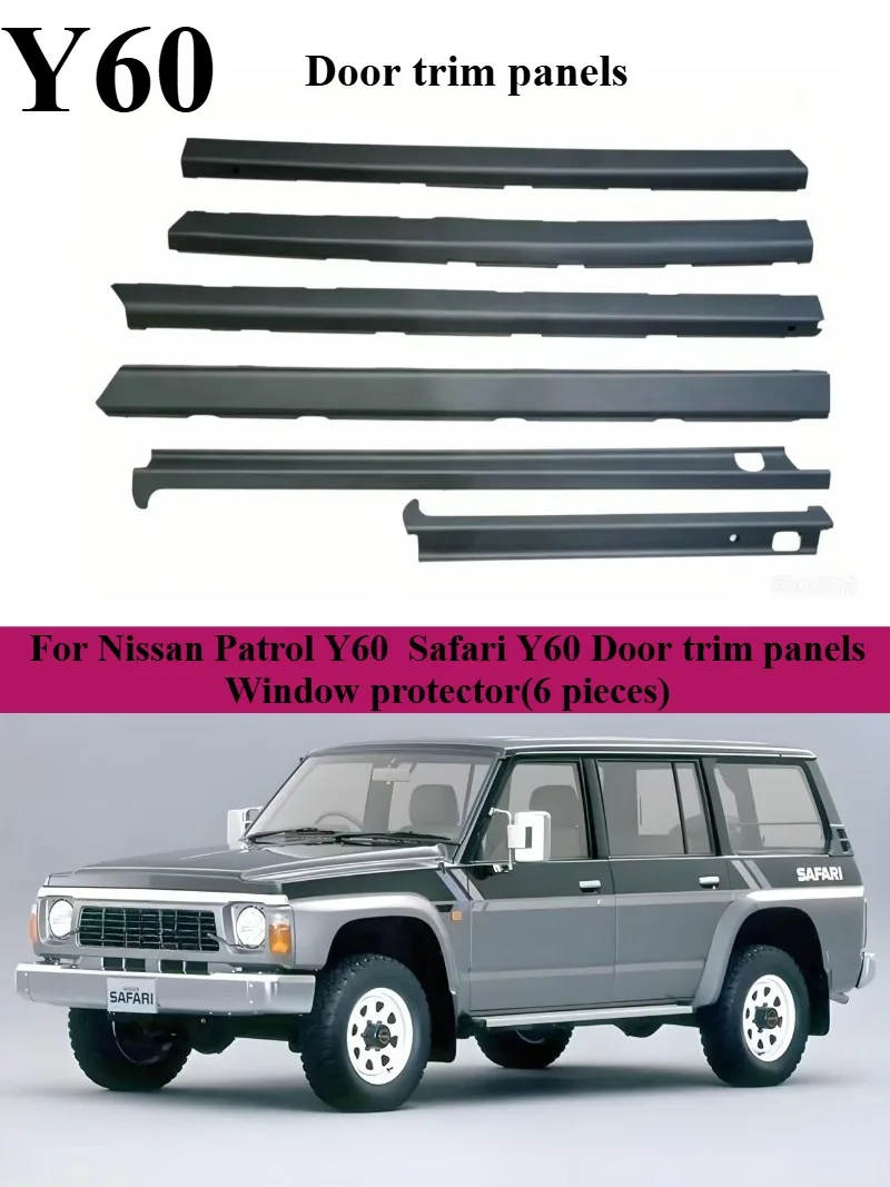 Door and window protection covers for Nissan Patrol Y60 and Safari Y60, interior window protection kit