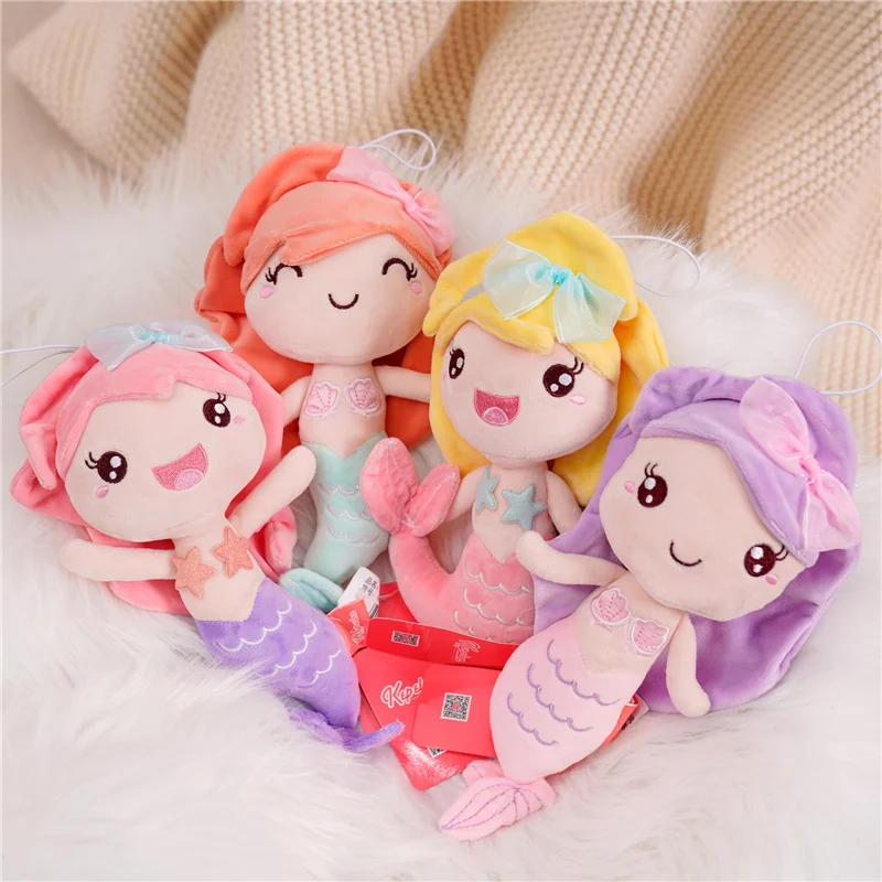 Hochwertige Stoffpuppe im Prinzessinnen-Stil, Meerjungfrau-Plüschpuppen, bestes Geschenk, Spielzeug für Kinder, Mädchen, Heimdekoration, Geburtstagsgeschenk für Kinder – Detail 1