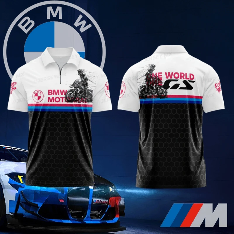 

2025 BMW New Classic Quick-Drying POLO Shirt Comfortable Casual High Quality Top Top BMW Sports Racing Suit T-Shirt Moto