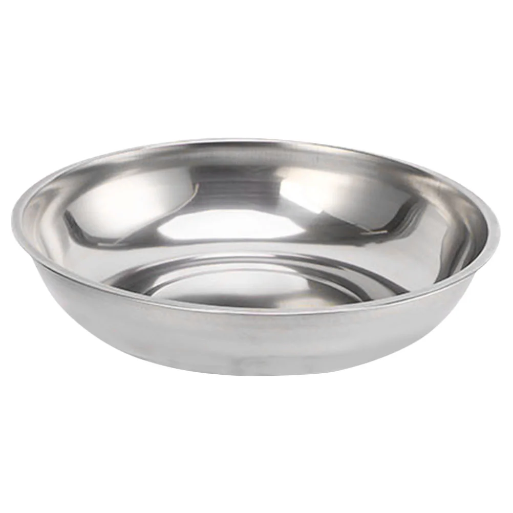 Bench Scale Weighing Pan Tray Metal Loading Stackable Electronic Accessories Disc Round