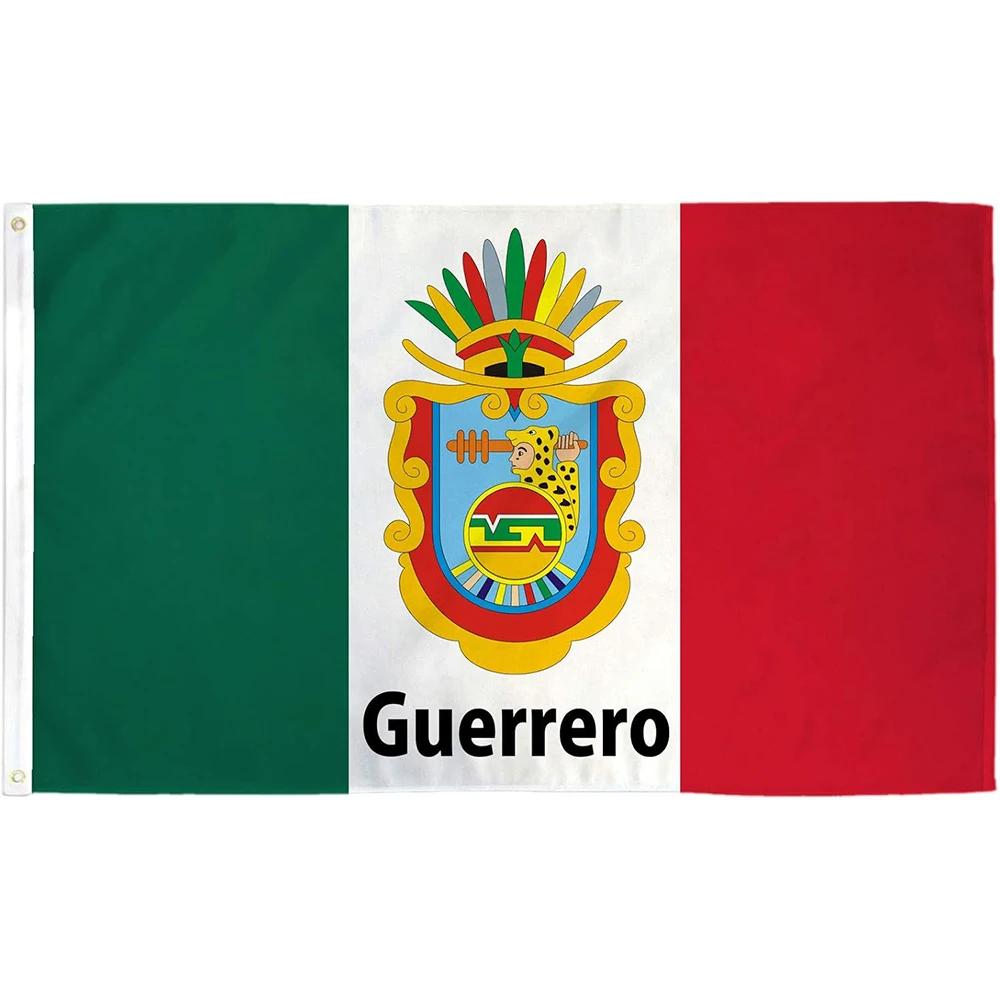 Flagnshow 100% Polyester Mexico Guerrero State Flags