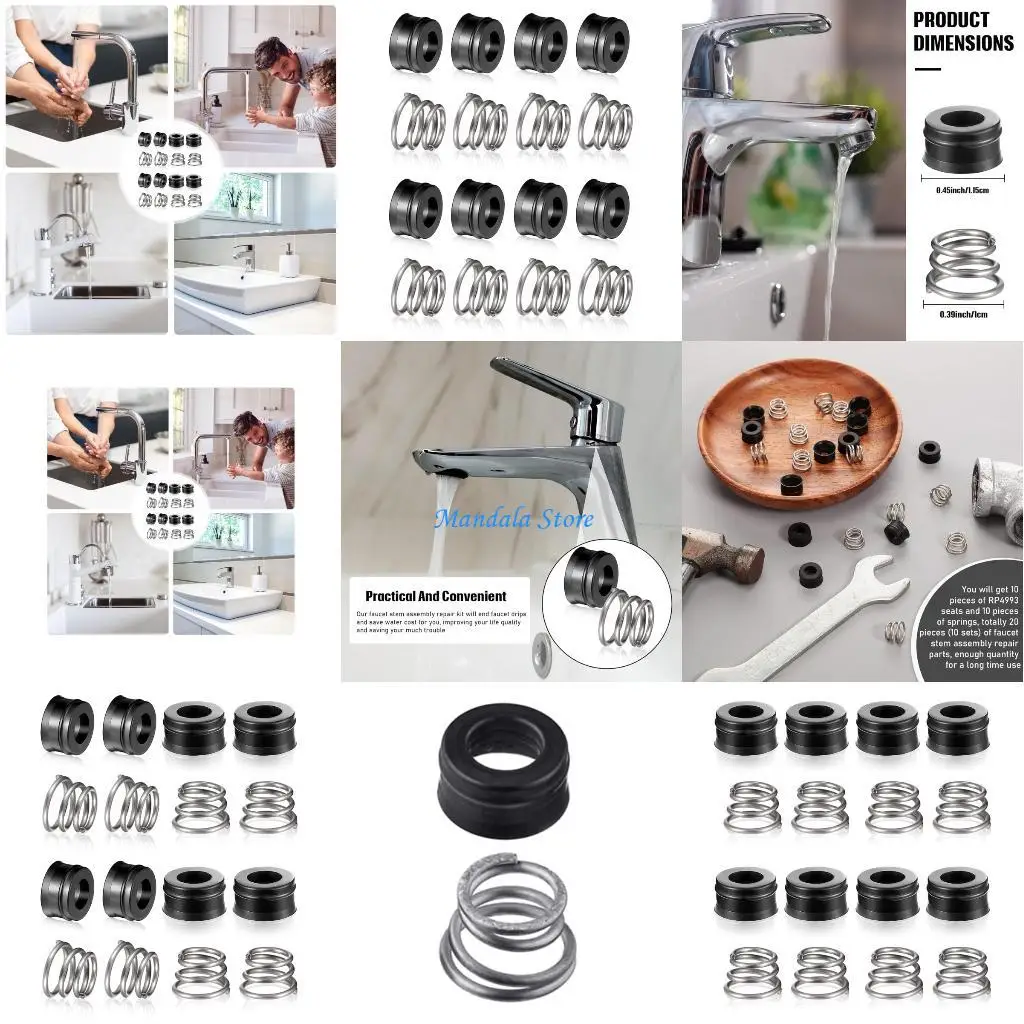 

U2JC 8 шт., водосберегающие клапаны для крана, пружина сиденья, RP4993, шток крана в сборе