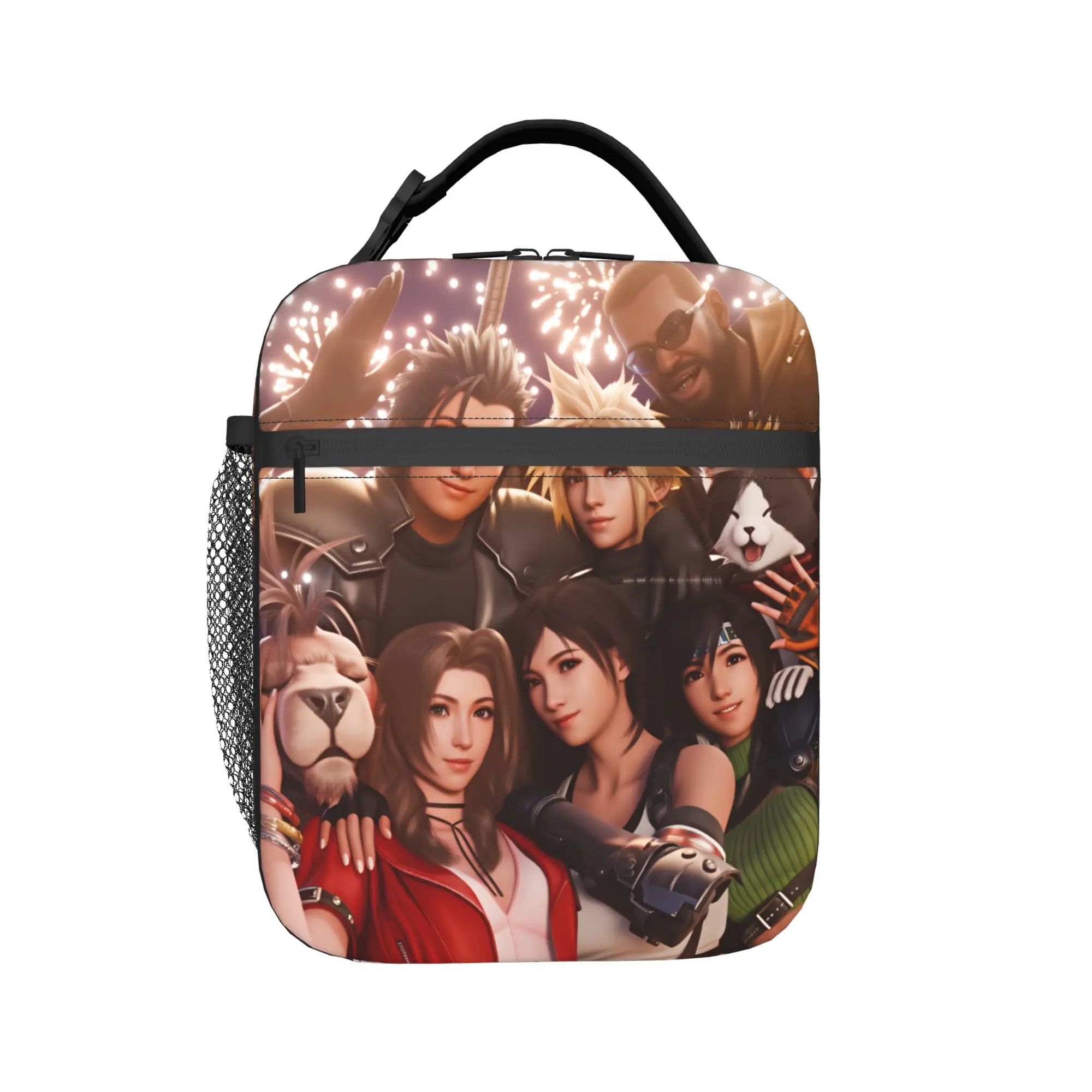 Tifa Lockhart-Final Fantasy 7 Ff7Remake Ffvii Final Lunch Bag For Unisex Custom School Lunch Box Portable Zipper Cooler Bag