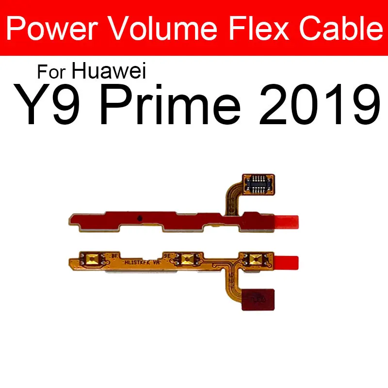 2pcs Power Volume Flex Cable For Huawei Y9 Y7 Y6 Pro Y5 Prime 2020 2019 2018 2017 Keys Flex For Huwei Y6p Y7p Y8p Y8s Y9s Parts