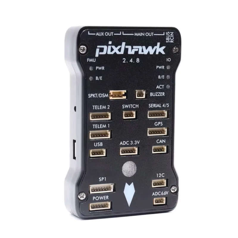 BCUBE Pixhawk PX4 PIX 2.4,8 controlador de vuelo de 32 bits piloto automático con interruptor de seguridad SD 4G zumbador PPM I2C RC Quadcopter Ardupilot