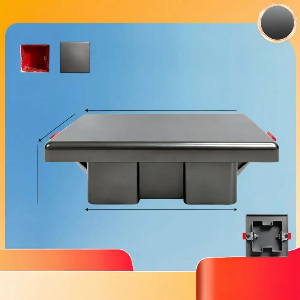 Spring Buckle Blanking Plate 86 Type Junction Box Cover Seamless Decorative Faceplate Outlet Shield Wall Hole Accessory