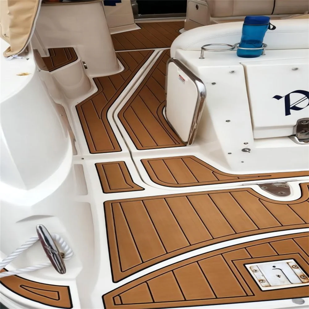 Swim Platform Cockpit Pad Boat EVA Foam Teak Floor For 2008 Sea Ray Sundancer 335