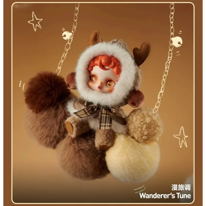 Autentico POPMART SKULLPANDA SP Winter Melody Blind Box Vinile Peluche Ciondolo Bella Ragazza Regalo Di Compleanno Scatola Misteriosa Giocattoli Di Natale