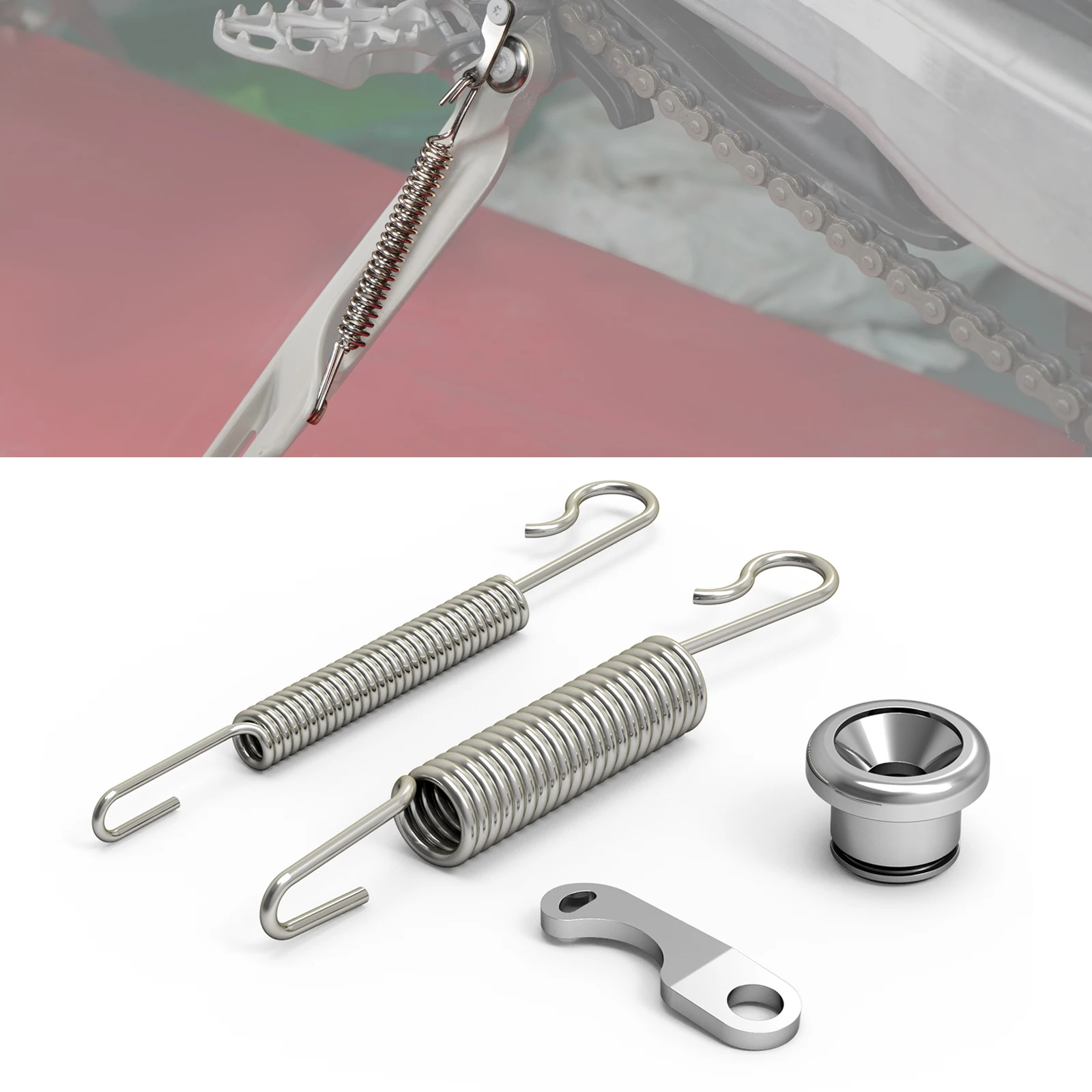 

NICECNC For Husqvarna TE 300 2024 FE 250 FE 350 FE 450 501 Motorcycle Kickstand Side Stand Springs Kit FX TX 125-450 2023-2024