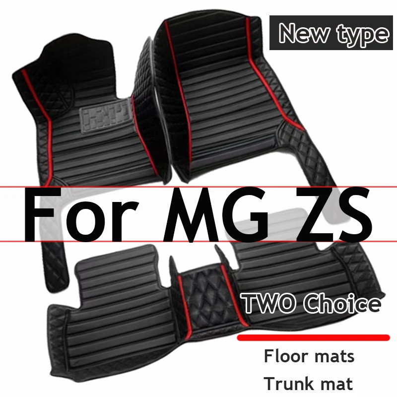 Non-hybrid Car Mats For MG ZS ZX ZST Astor ZS11 Crossover 2018~2022 Waterproof Floor Mats Push Button handbrake Car Accessories