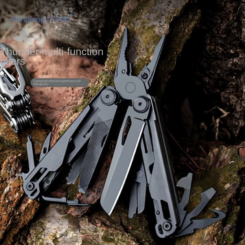 

zq Multifunction Pliers Outdoor Knife Folding Pliers Emergency Scissors Portable Equipment Wrench Tool