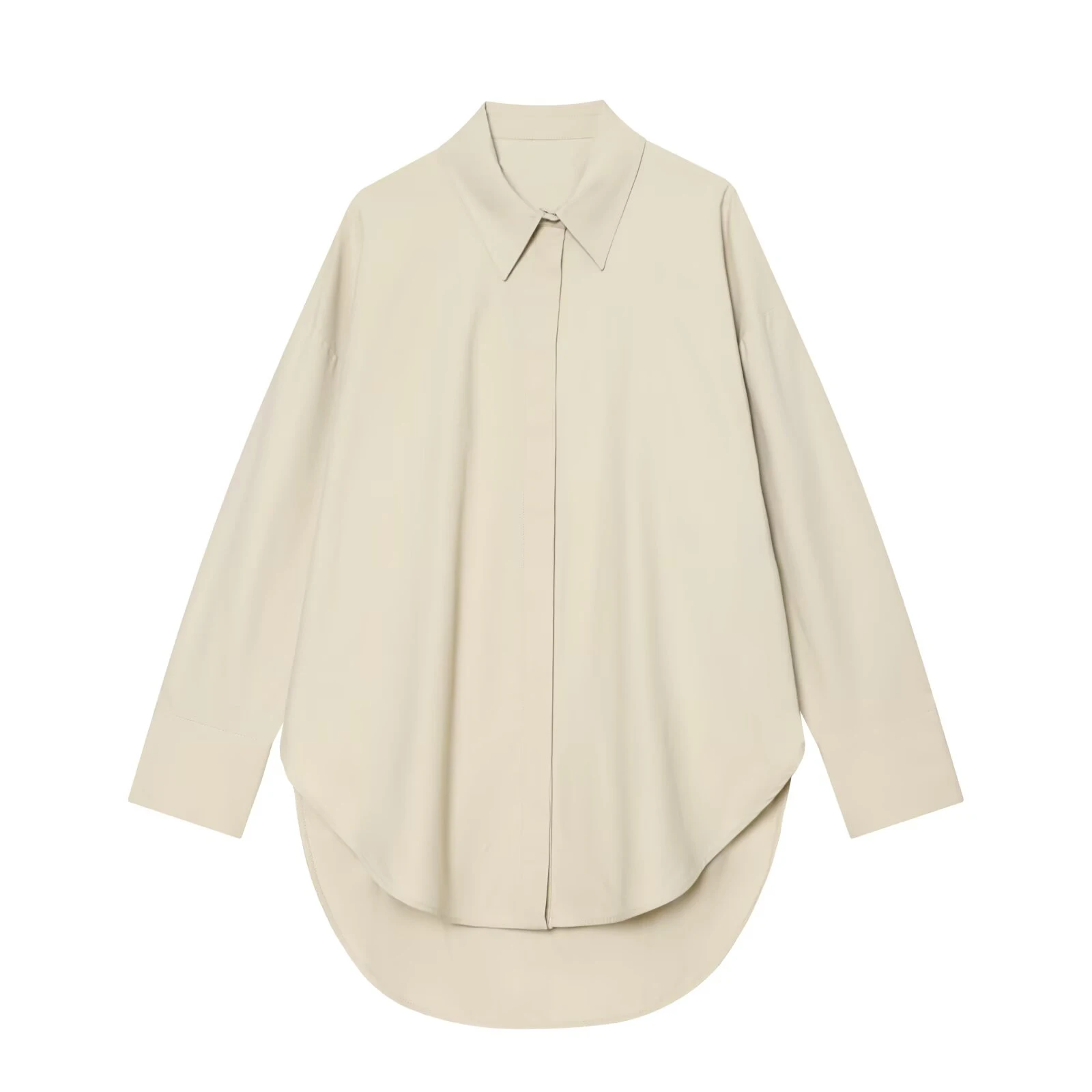 Summer women's 2026 new long sleeved lapel loose shirt mid waist casual solid color pleated pants set