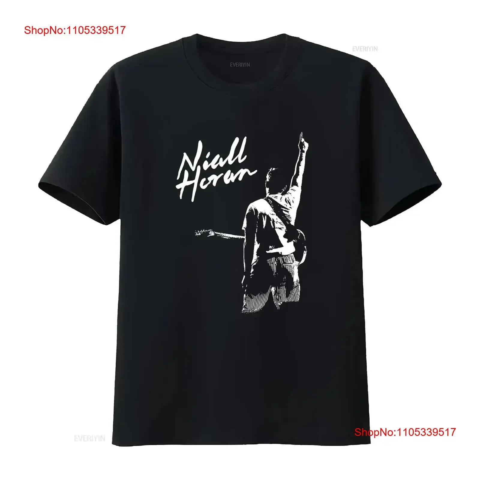 Niall Horan T-Shirt aus Baumwolle, Größe S bis 234XL, 3A704, Vintage-Waschung, für den Alltag, weich, dehnbar, Streetwear für Herren, lässig