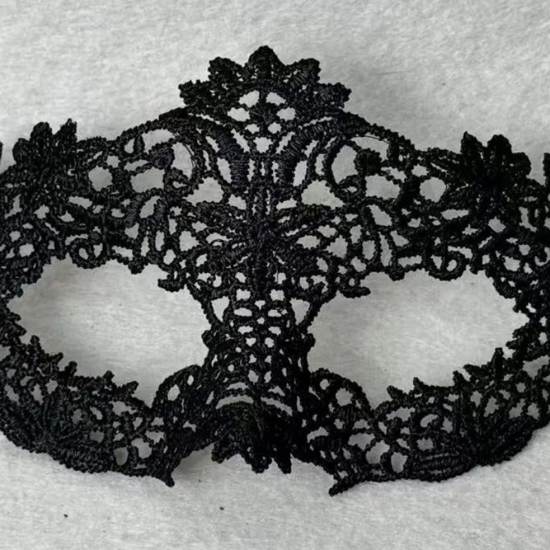 Sexy Frauen Schwarz Spitze Floral Augenmaske Maskerade Prom Gesichtsmaske Prinzessin Königin Party Make-Up Cosplay Nachtclub Spitze Maske Requisiten – Detail 27