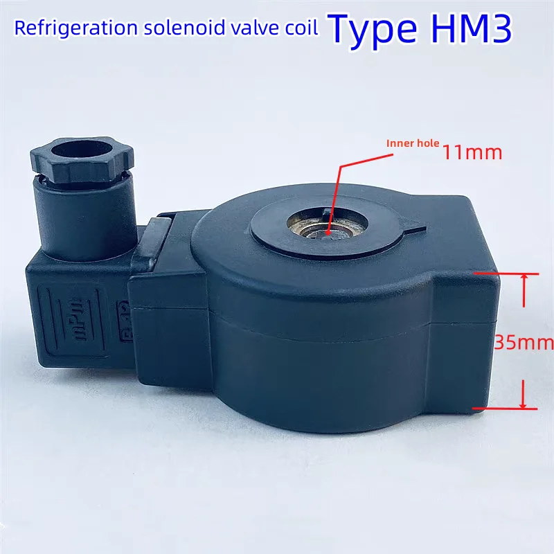 

Электромагнитный клапан для холодильного оборудования, тип HM3, 12В/24В DC, 220В AC, 20Вт, внутренний диаметр 11мм, высота 35мм