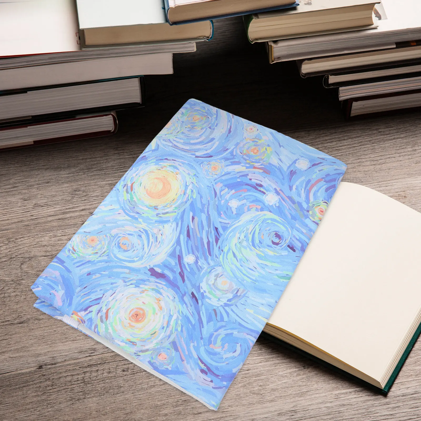 Premium Handmade Fabric Book Sleeve Cover A4 Size Journal Notebook Planner Travel School Diary Composition Book Protector view 2
