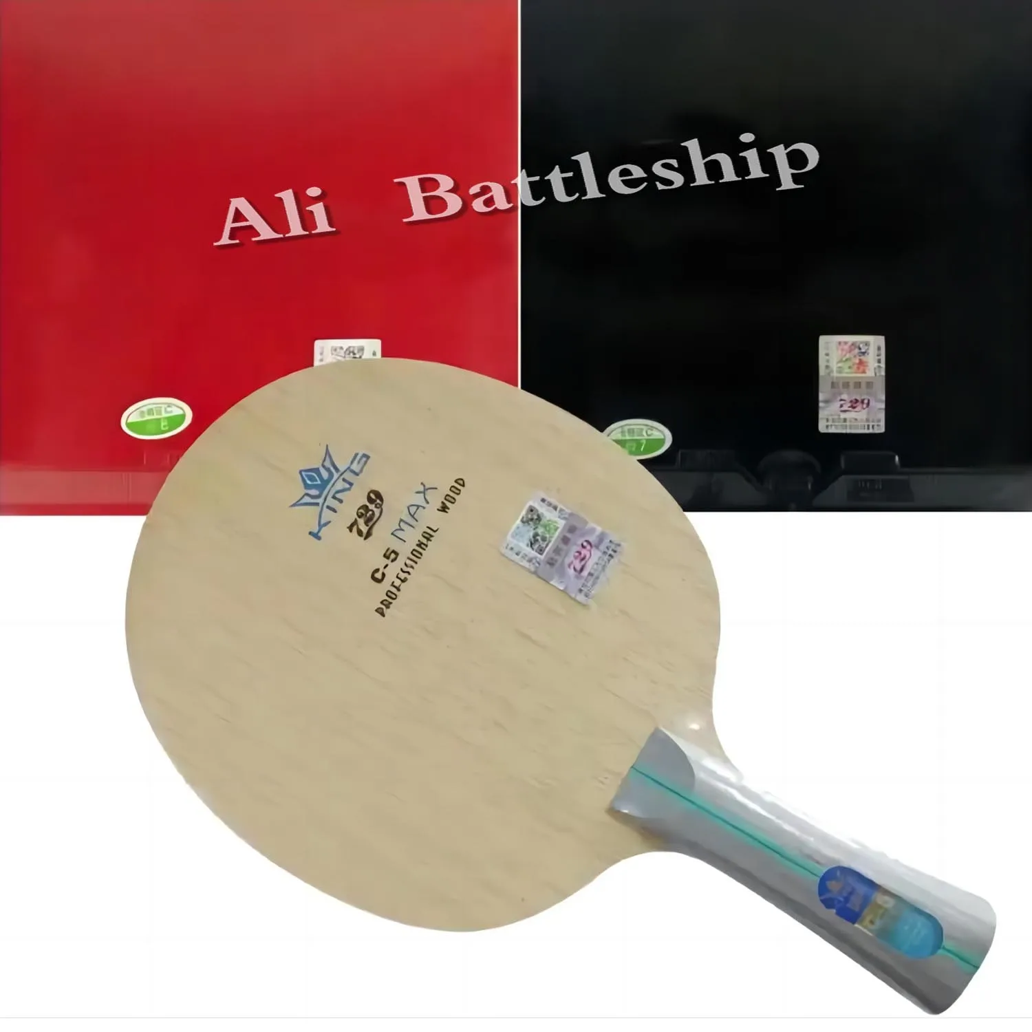 

Pro Combo Racket 729 C-5 With 2x 729 General table tennis Rubber With Sponge for one paddle Long Shakehand FL