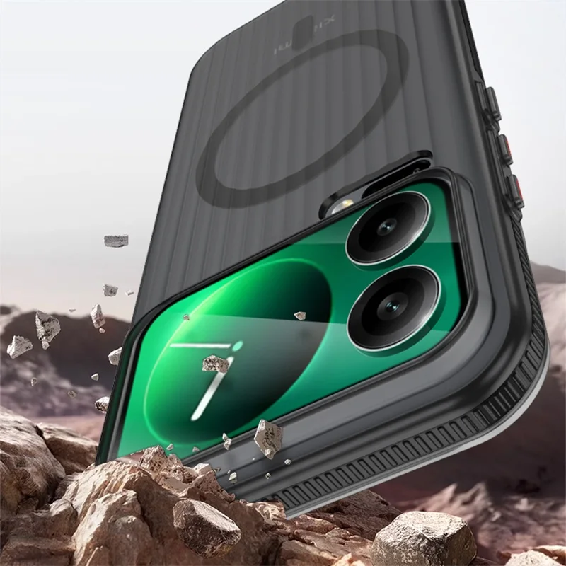 Per Xiaomi 17 Pro Max Custodia Nuova striscia antiscivolo ondulata Cover per PC semitrasparente satinata per Xiaomi 17 Pro Custodia antiurto