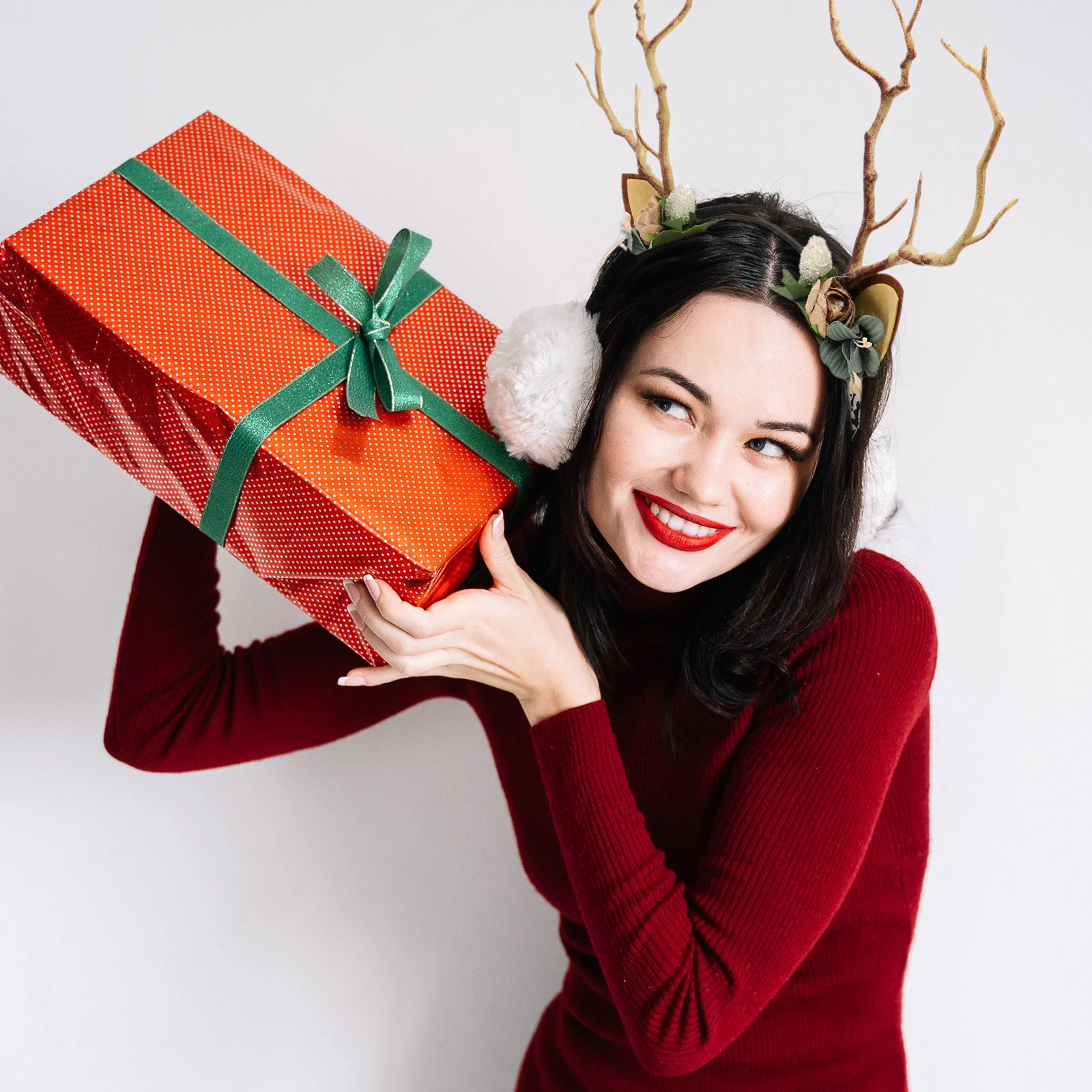 

1pc Simulation Deer Antler Headband Christmas Theme Hairband Festival Party Accessory Performance Show Prop Cosplay Headdress