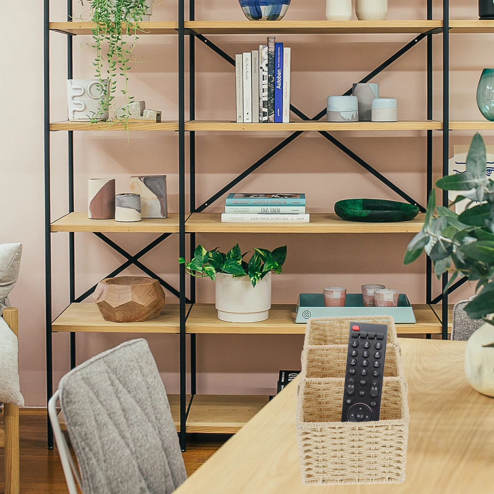 

Premium Desktop Storage Box Organizer Natural Woven Container Rope Box for Hotel Bedroom Room Decoration Simple Tabletop