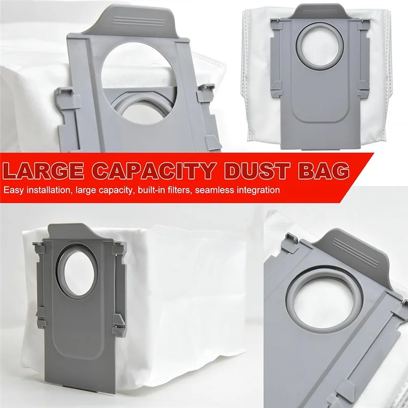 A21F-Accessories Set For Roborock Saros 10R Robot Vacuum Cleaner Main Side Brushes Hepa Filter Mop Cloth Dust Bags